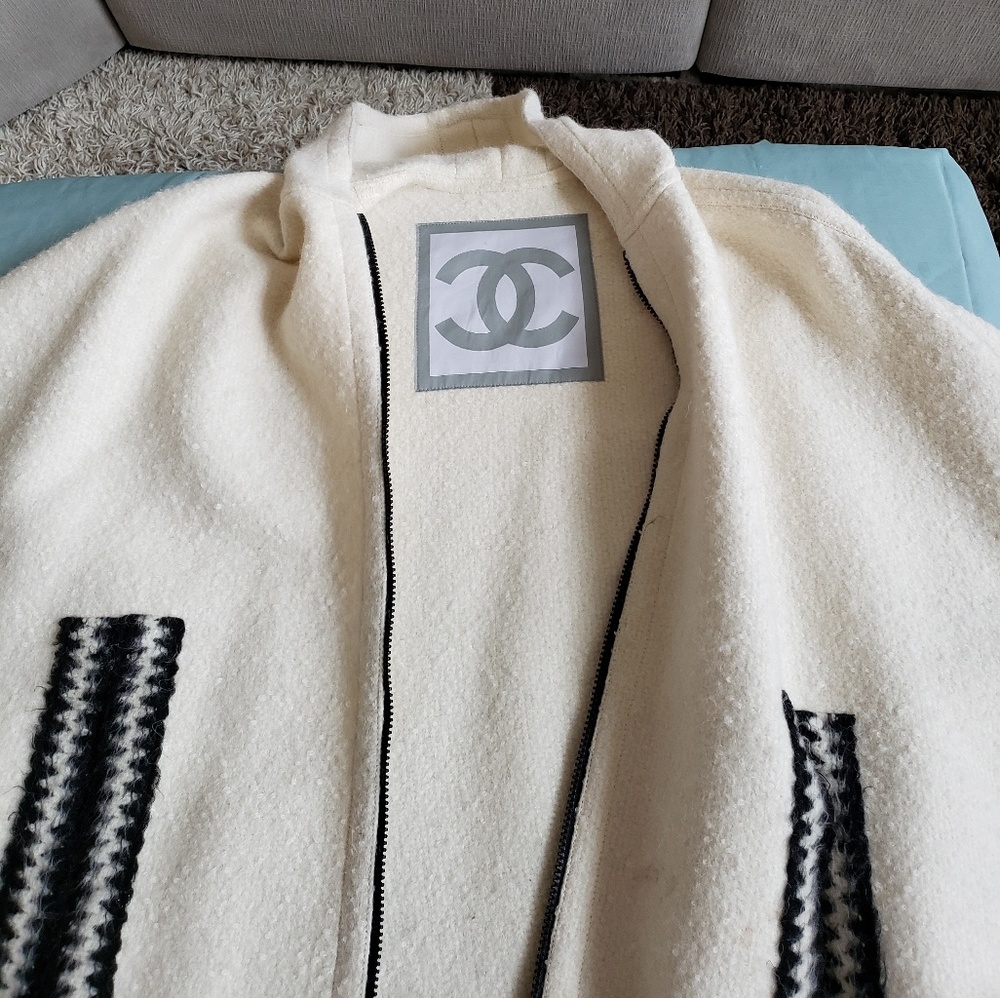 Heavy Wool Chanel Cape with Hood